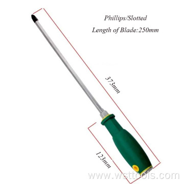 Customized Cross Flat Screwdriver with Cushion Grip